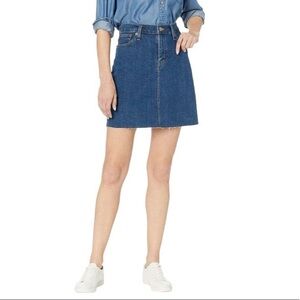 J Crew Blue Wash Denim Skirt